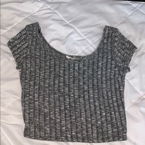 Gray crop top from forever 21